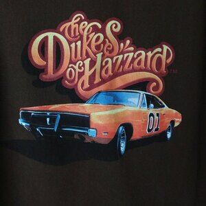 The Dukes of Hazard Graphic T-shirt Women L Brown Short Sleeve Tee